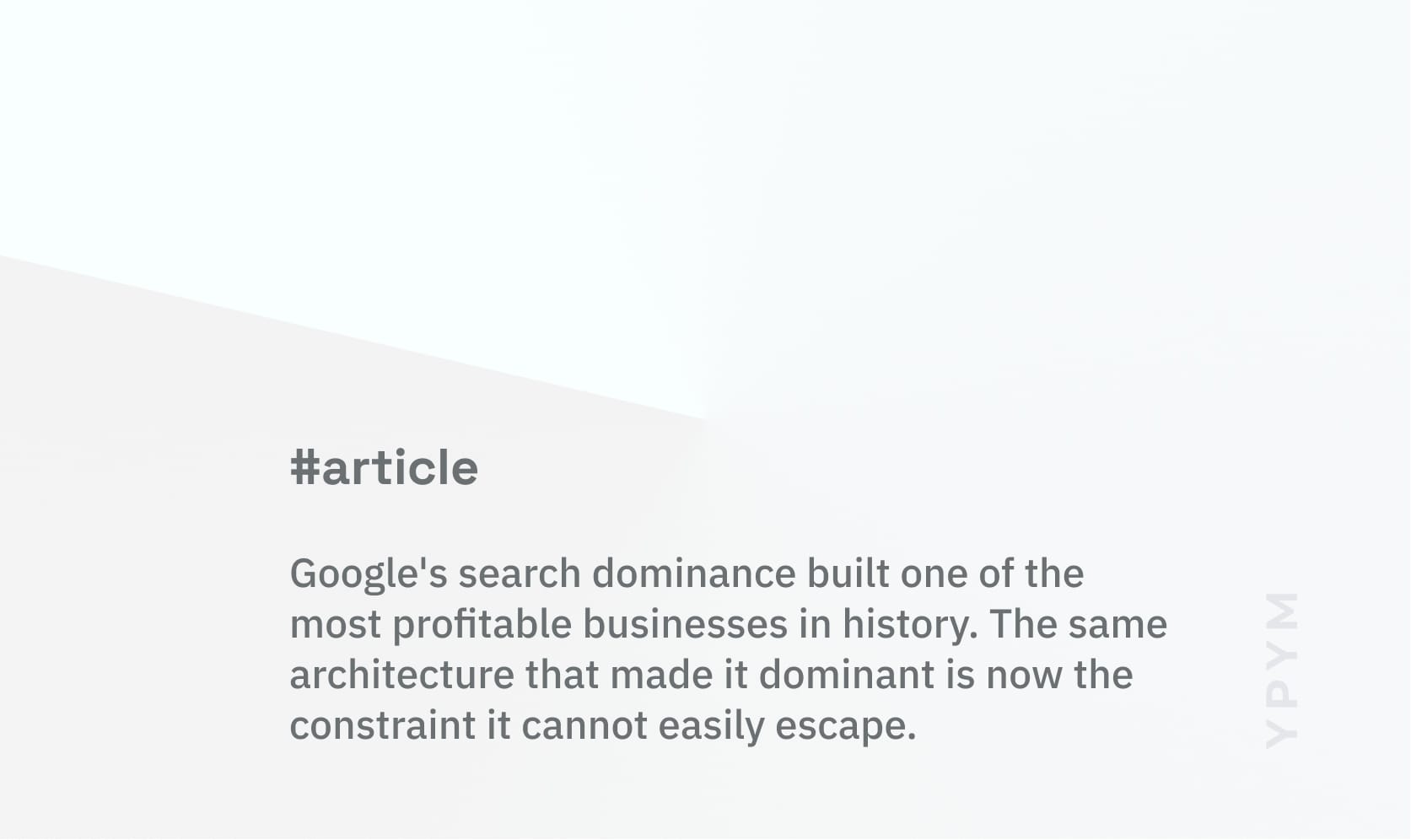 The Engine Is Slowing. The Driver Hasn't Noticed.