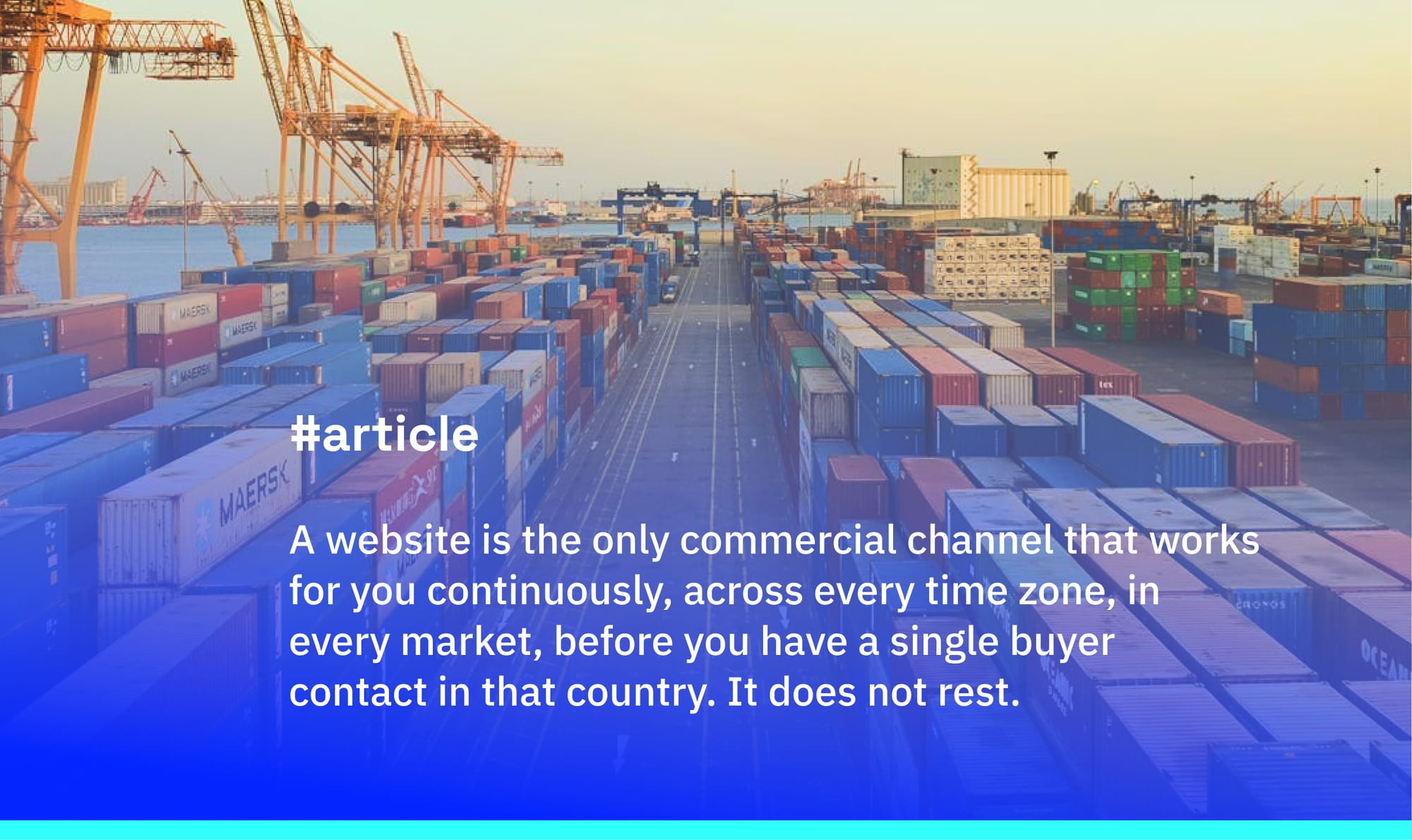 Your Website Is Not a Brochure. For Indonesian Exporters, It Is the Deal.