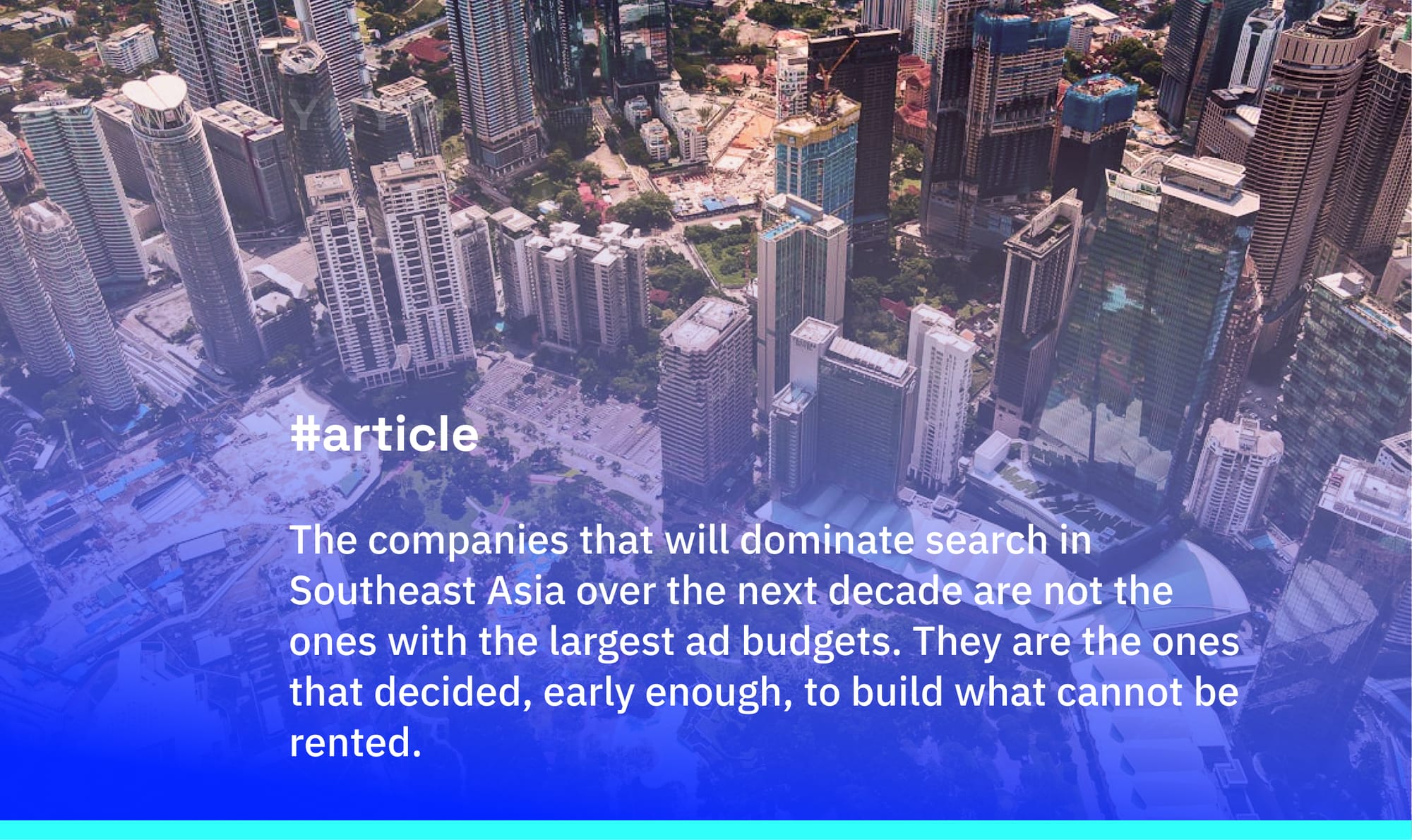 The Infrastructure Mistake. Why Asian Companies Treat Their Best Revenue Channel as an Afterthought