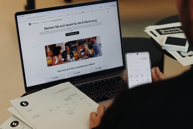 News Media Laptop and Smartphone